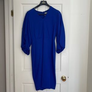 Lela Rose wool crepe dress